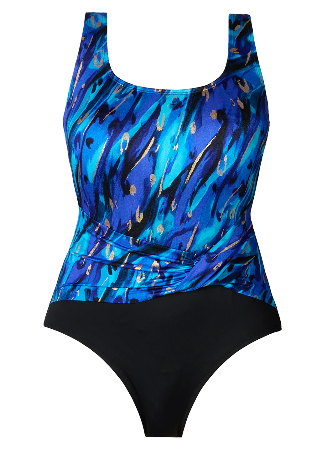Longitude Women's Long Torso Gilded Panthera Pull Up Sash Tank One Piece Swimsuit - Image 6