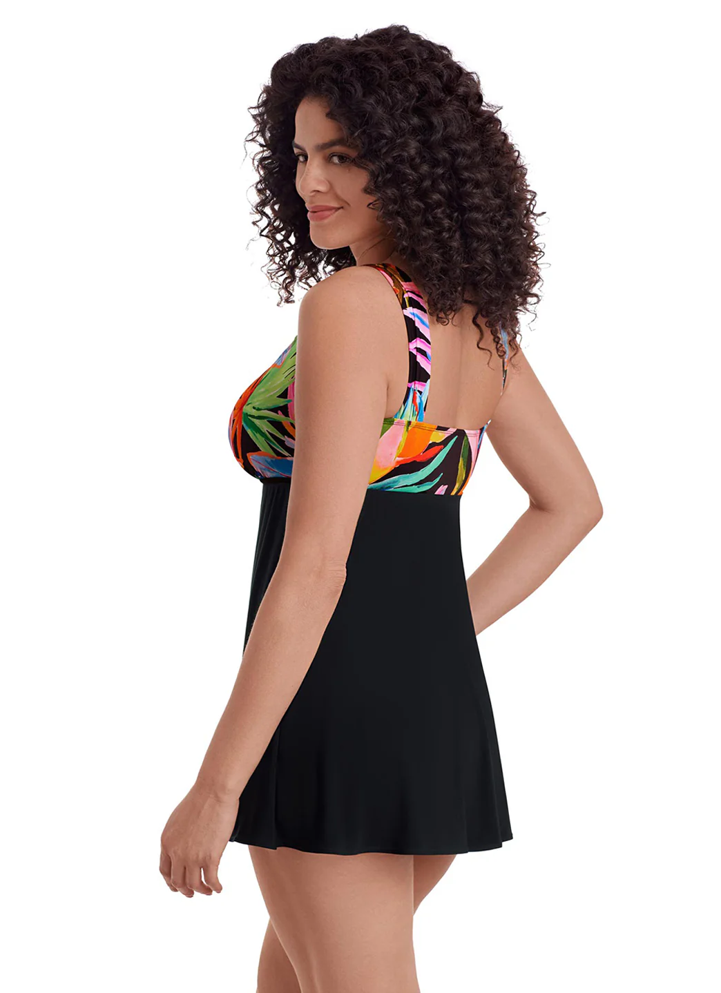 Longitude Women's Long Torso Tropicana Tie Front Swim Dress - Image 4