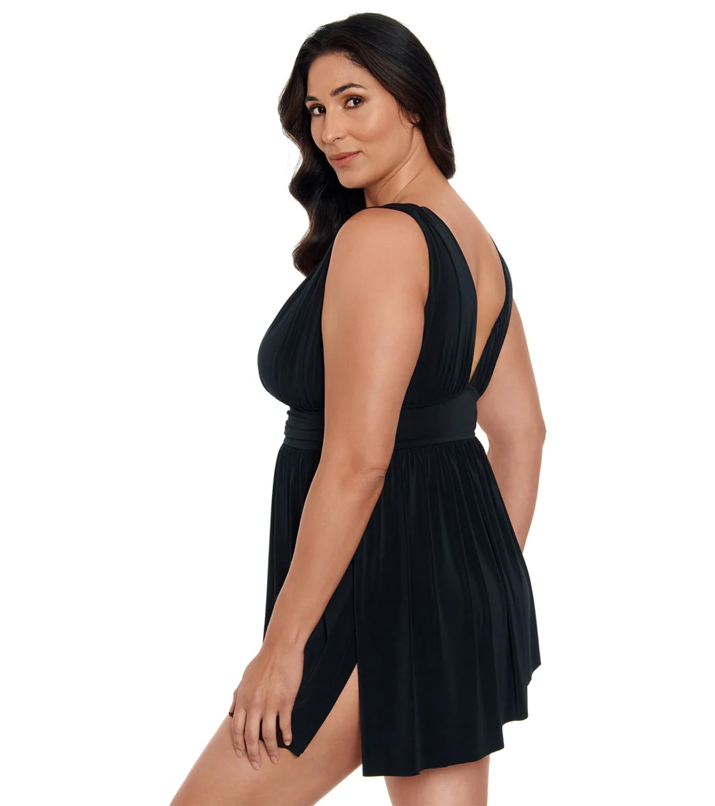 Longitude Women's Night Gala Goddess Flyaway Long Torso Swim Dress - Image 2
