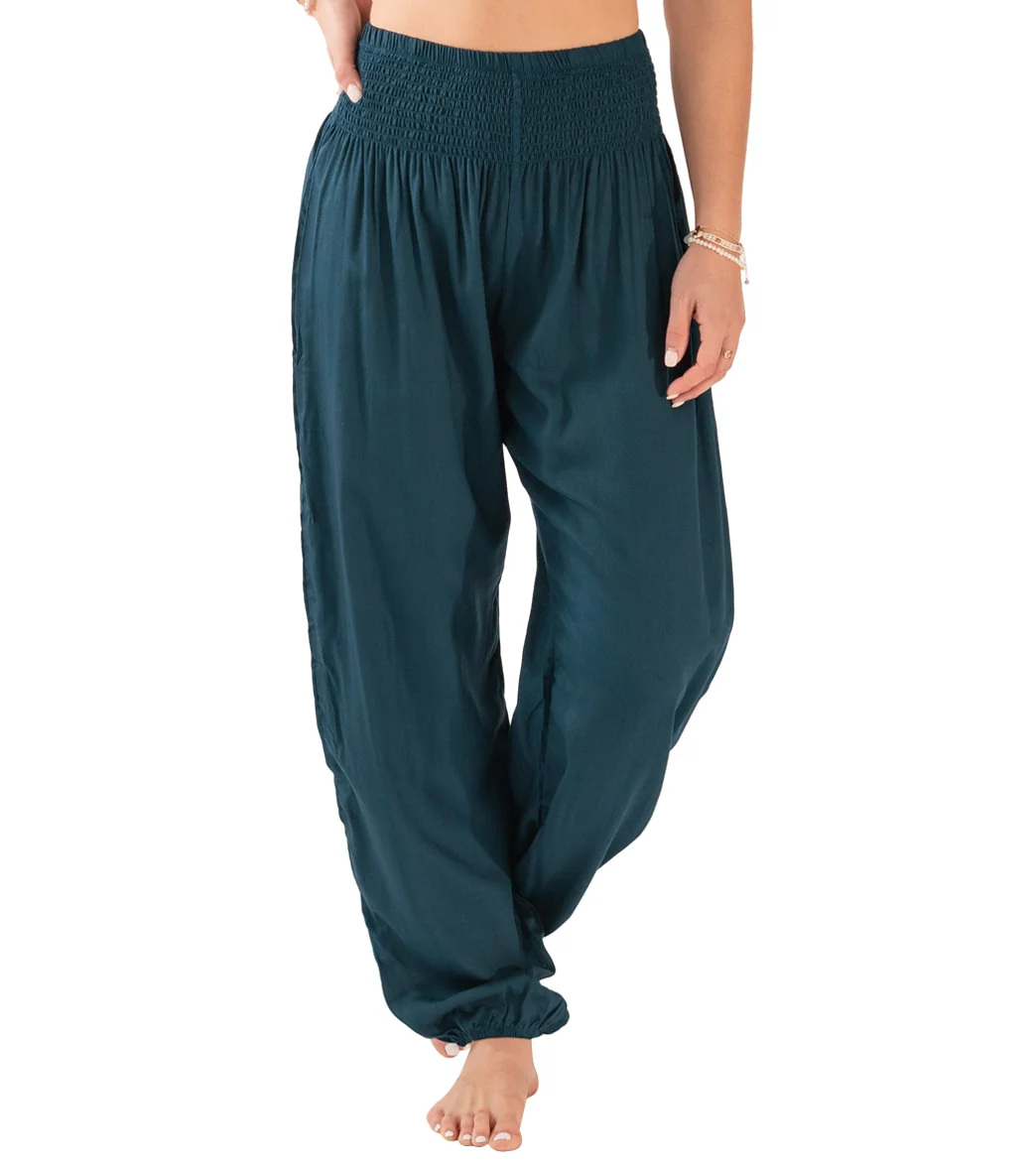 Lotus and Luna Deep Teal Harem Pants - Image 6