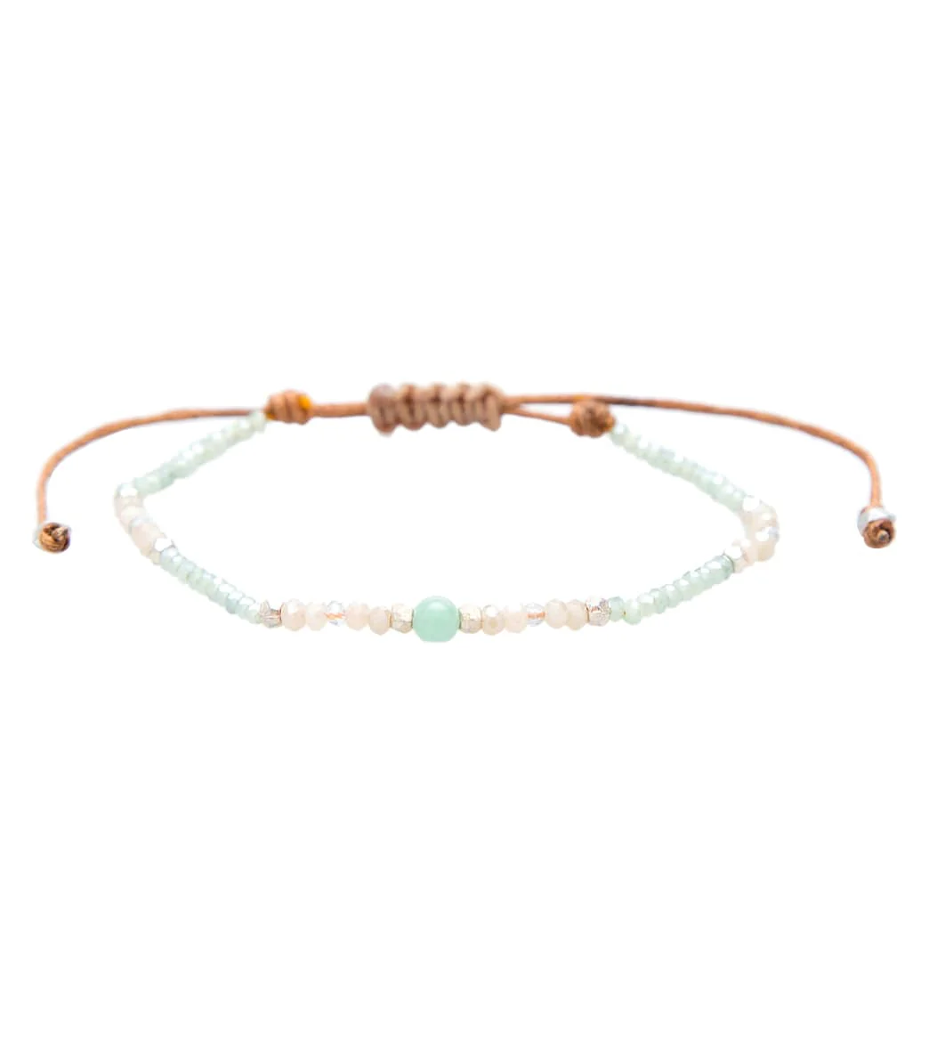 Lotus and Luna Inner Peace Amazonite Goddess Bracelet - Image 4