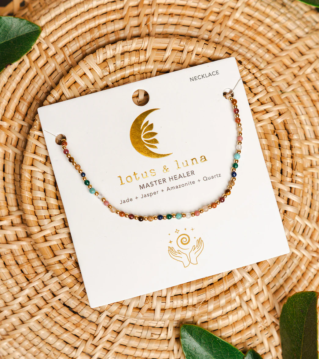 Lotus and Luna Master Healer Gold Necklace - Image 3
