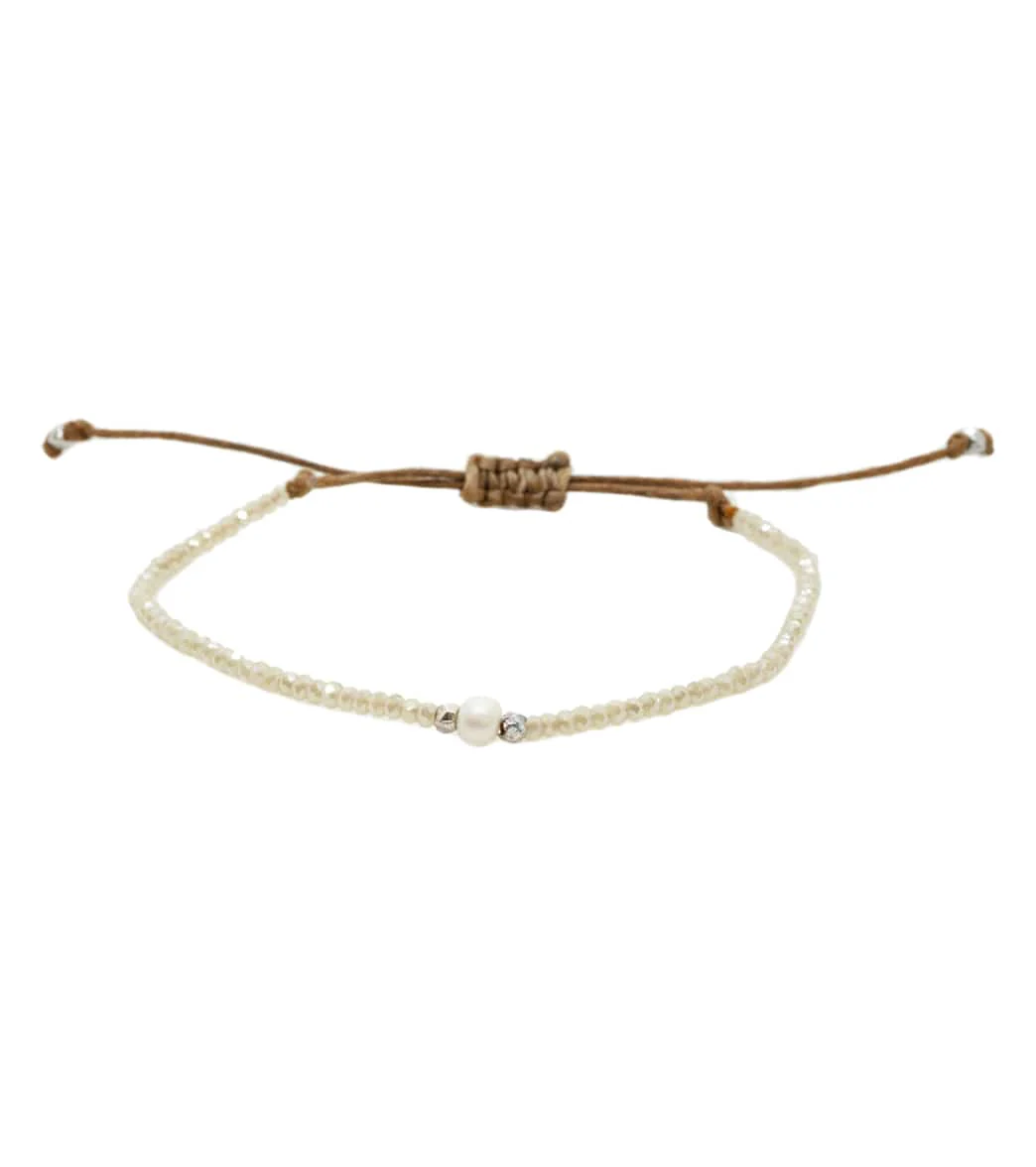 Lotus and Luna Self Love Pearl Goddess Bracelet - Image 3