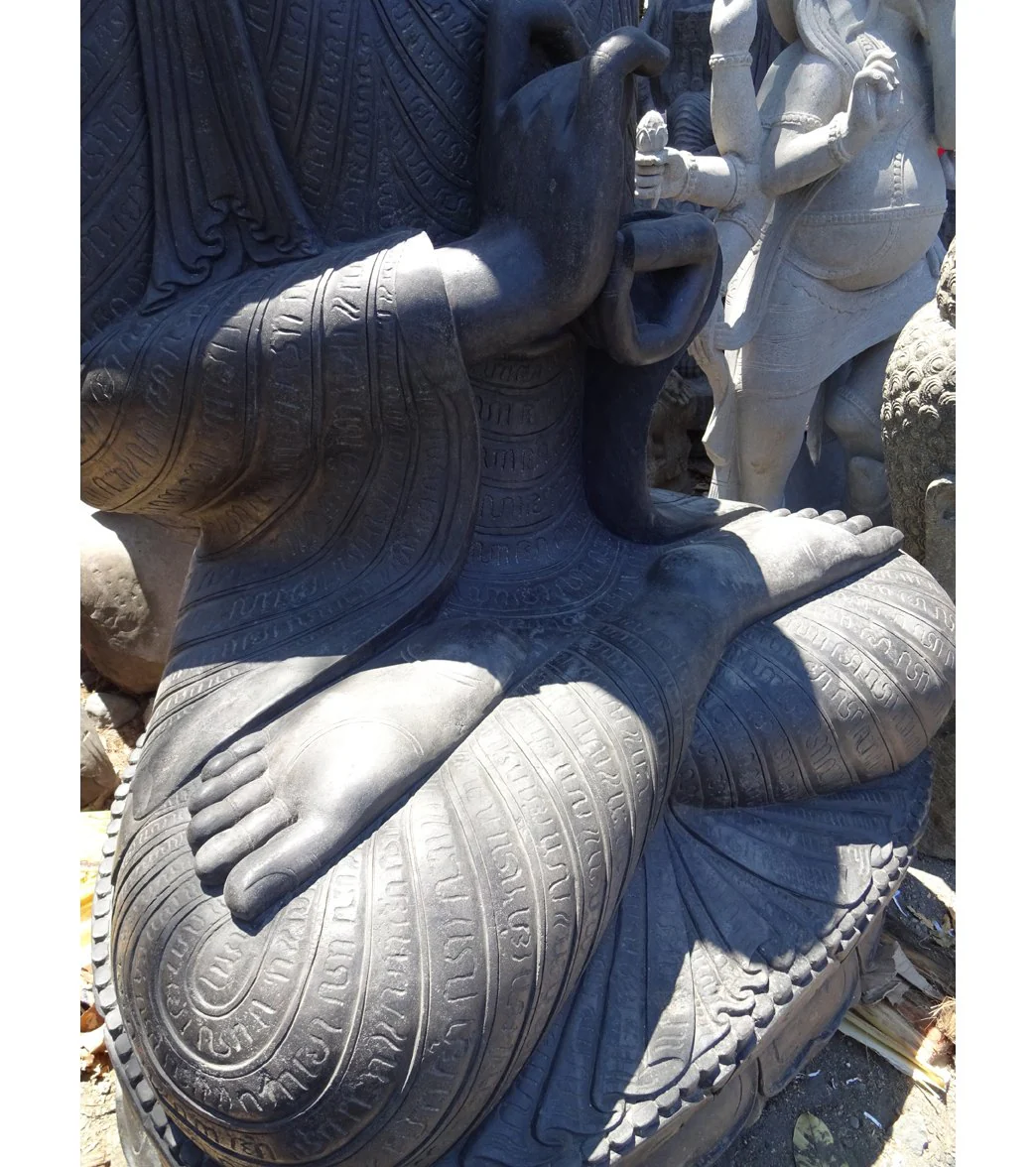 Lotus Sculpture Amitaba Buddha in Dharmachakra Mudra 94" - Image 5