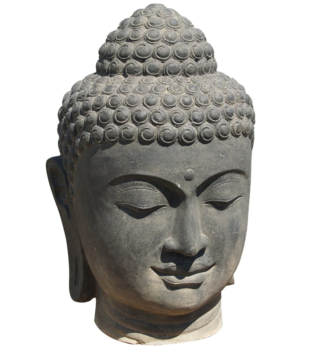 Lotus Sculpture Large Buddha Head Fountain 50" - Image 2