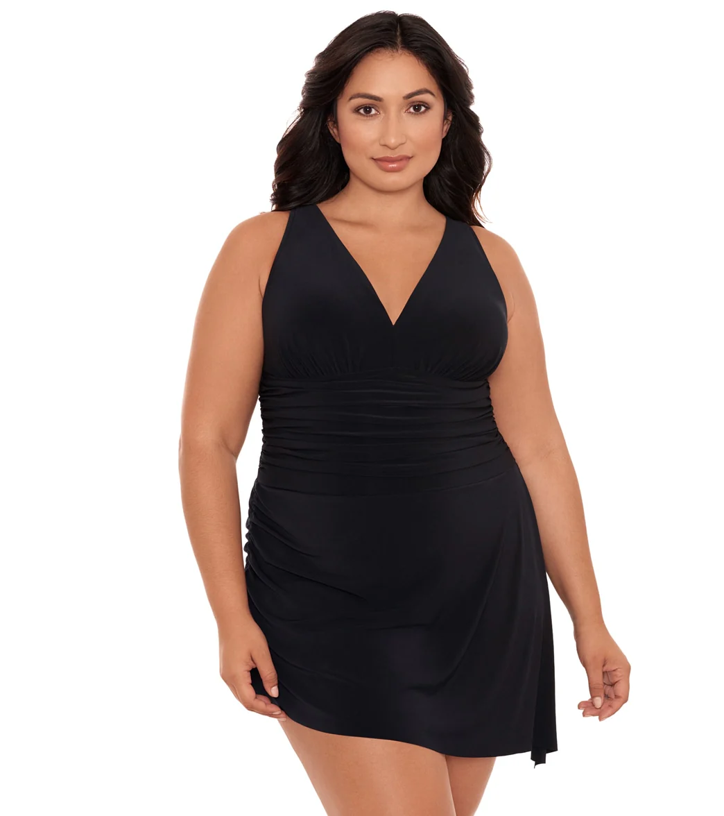 Magicsuit by Miraclesuit Women's Plus Size Celine Swim Dress - Image 6