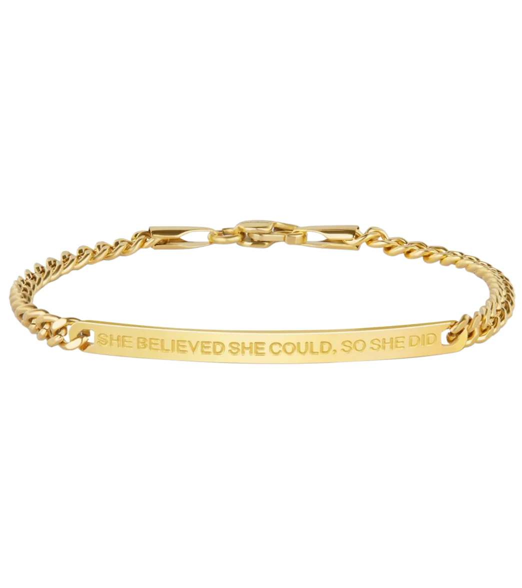 Mantraband She Believed She Could, So She Did Chain Bracelet - Image 3