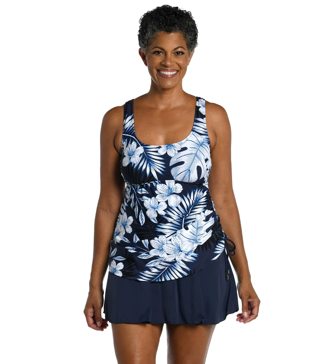 Maxine Women's Moonlight Tropics Tank Swim Dress - Image 9