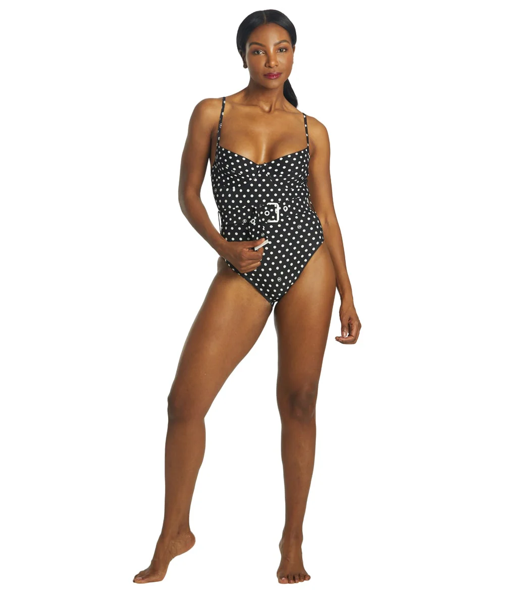 Michael Kors Women's Dot Underwire One Piece Swimsuit - Image 4