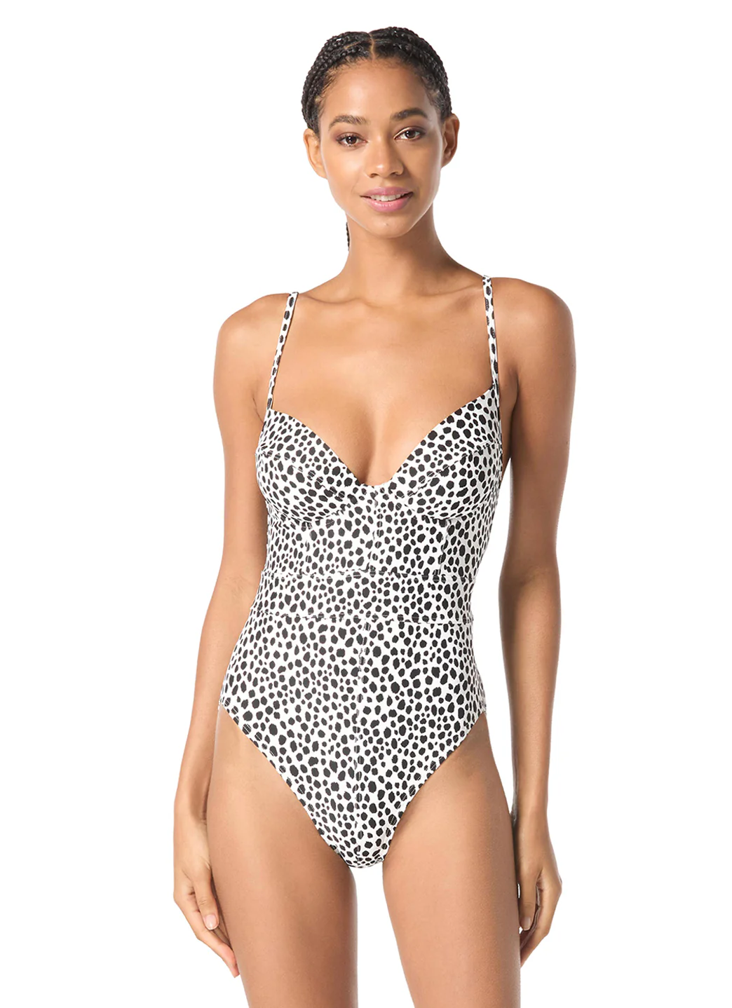 Michael Kors Women's Spot Underwire One Piece Swimsuit - Image 2