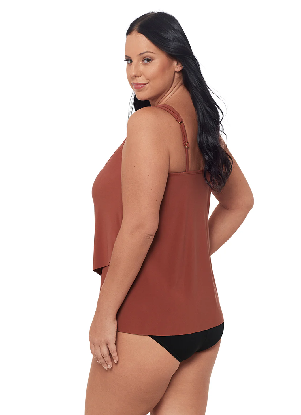 Miraclesuit Plus Size Razzle Dazzle Tankini Top - Image 4
