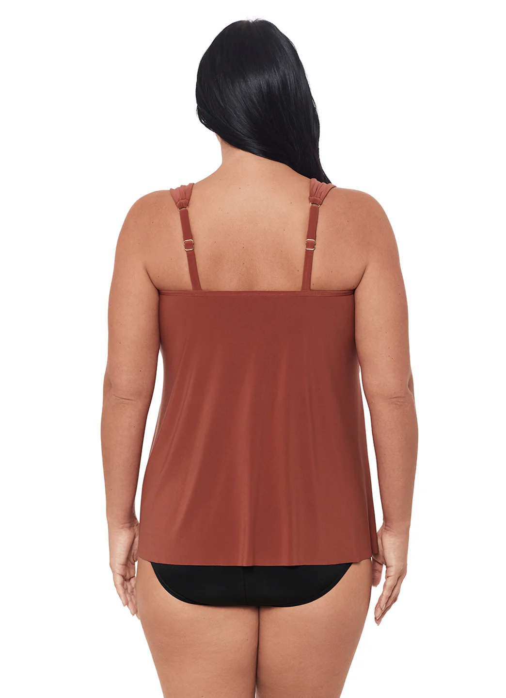 Miraclesuit Plus Size Razzle Dazzle Tankini Top - Image 5