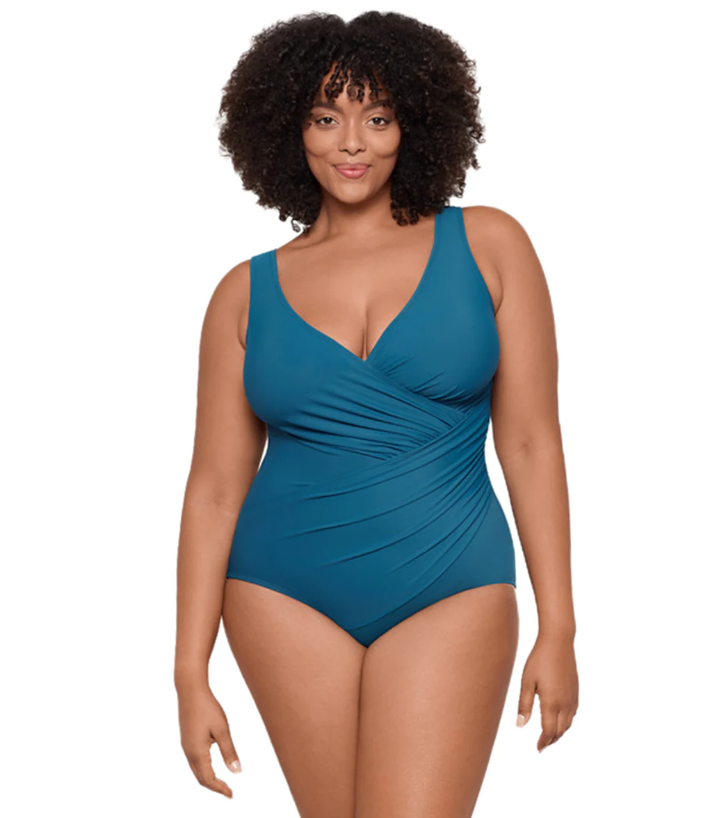 Miraclesuit Plus Women's Plus Size Solid Oceanus One Piece Swimsuit - Image 13