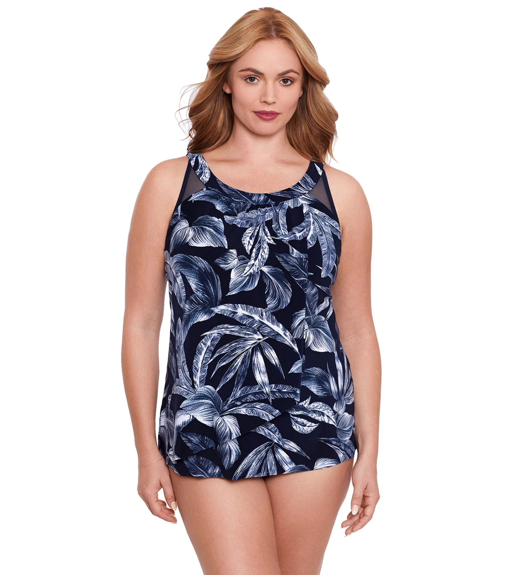 Miraclesuit Plus Women's  Tropica Toile Ursula Plus Tankini Top - Image 5
