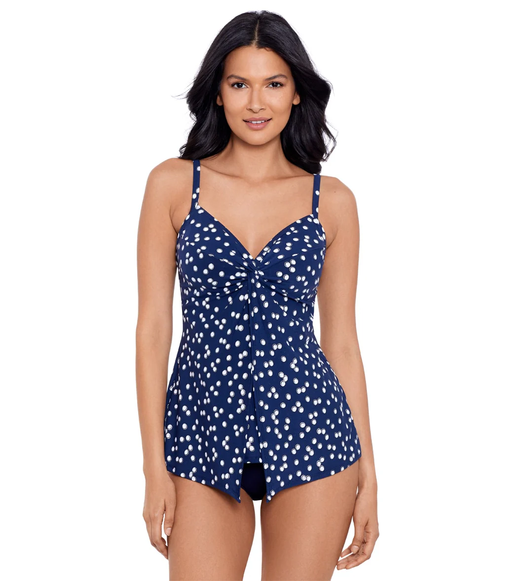 Miraclesuit Women's Luminare Love Knot Tankini Top Tankini Top