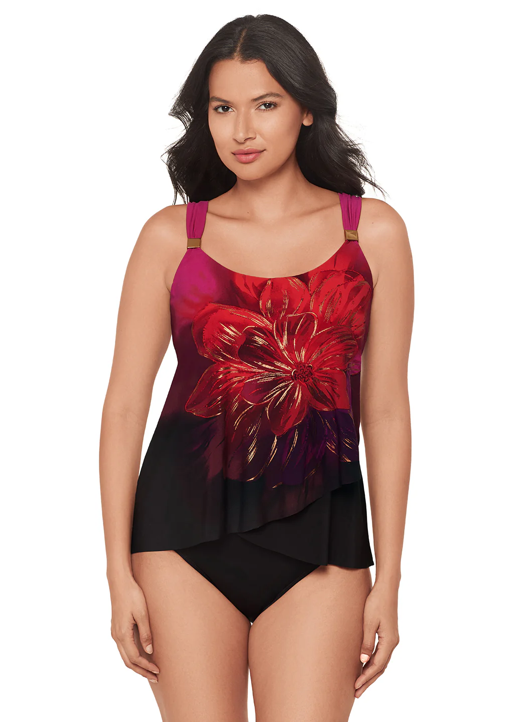 Miraclesuit Women's Petali Rosa Dazzle Tankini Top - Image 2