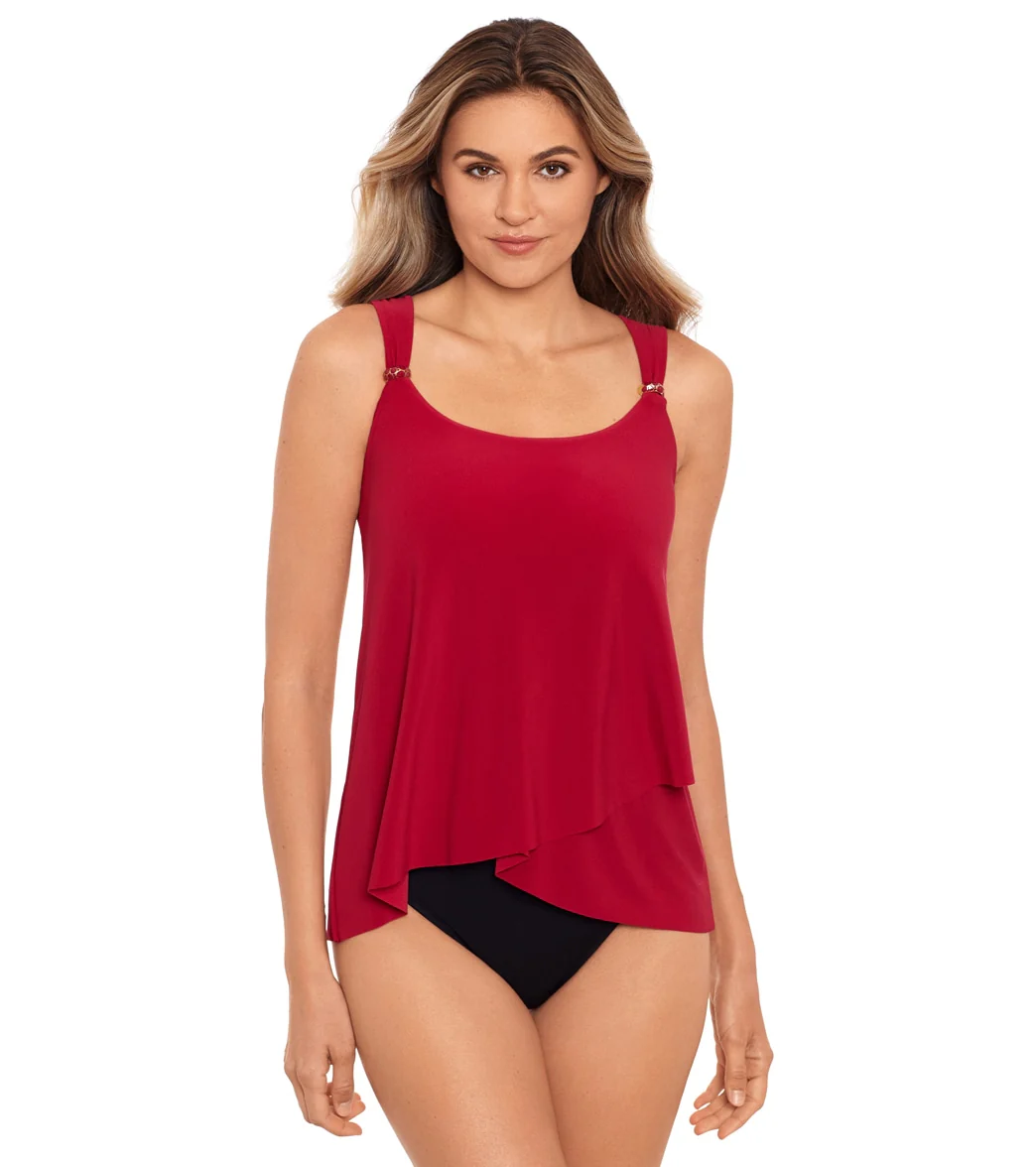 Miraclesuit Women's Razzle Dazzle Underwire Tankini Top - Image 36