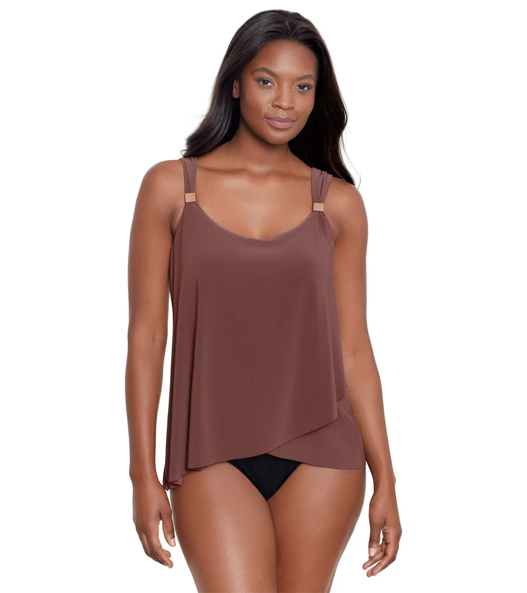Miraclesuit Women's Razzle Dazzle Underwire Tankini Top - Image 6
