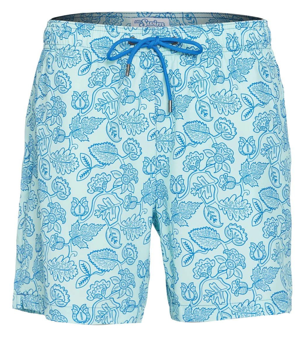 Mr.Swim Men's Leafy Floral Swim Trunks - Image 6