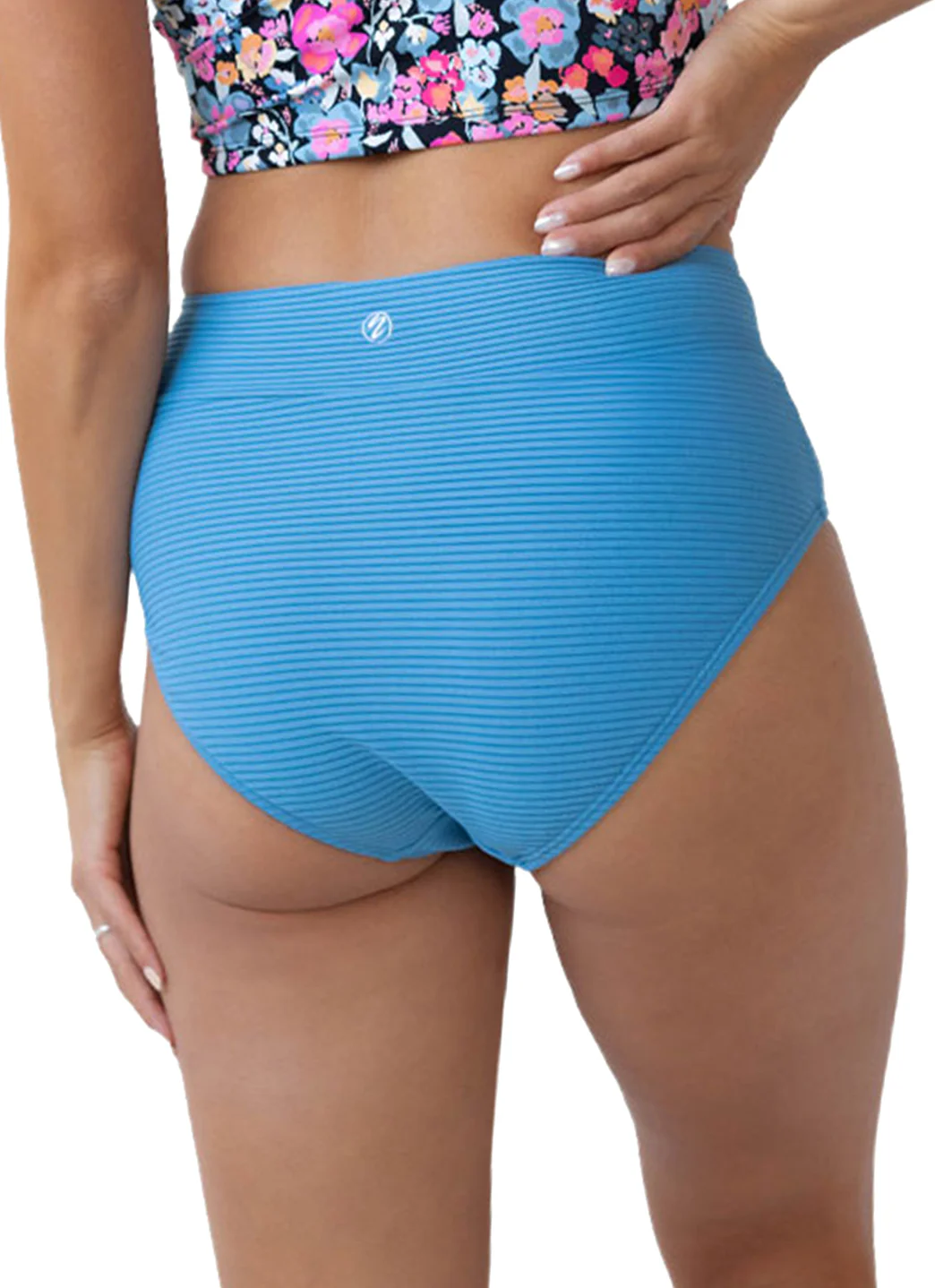 Nani Women's Solid Marine Flat Rib Bikini Bottom - Image 5
