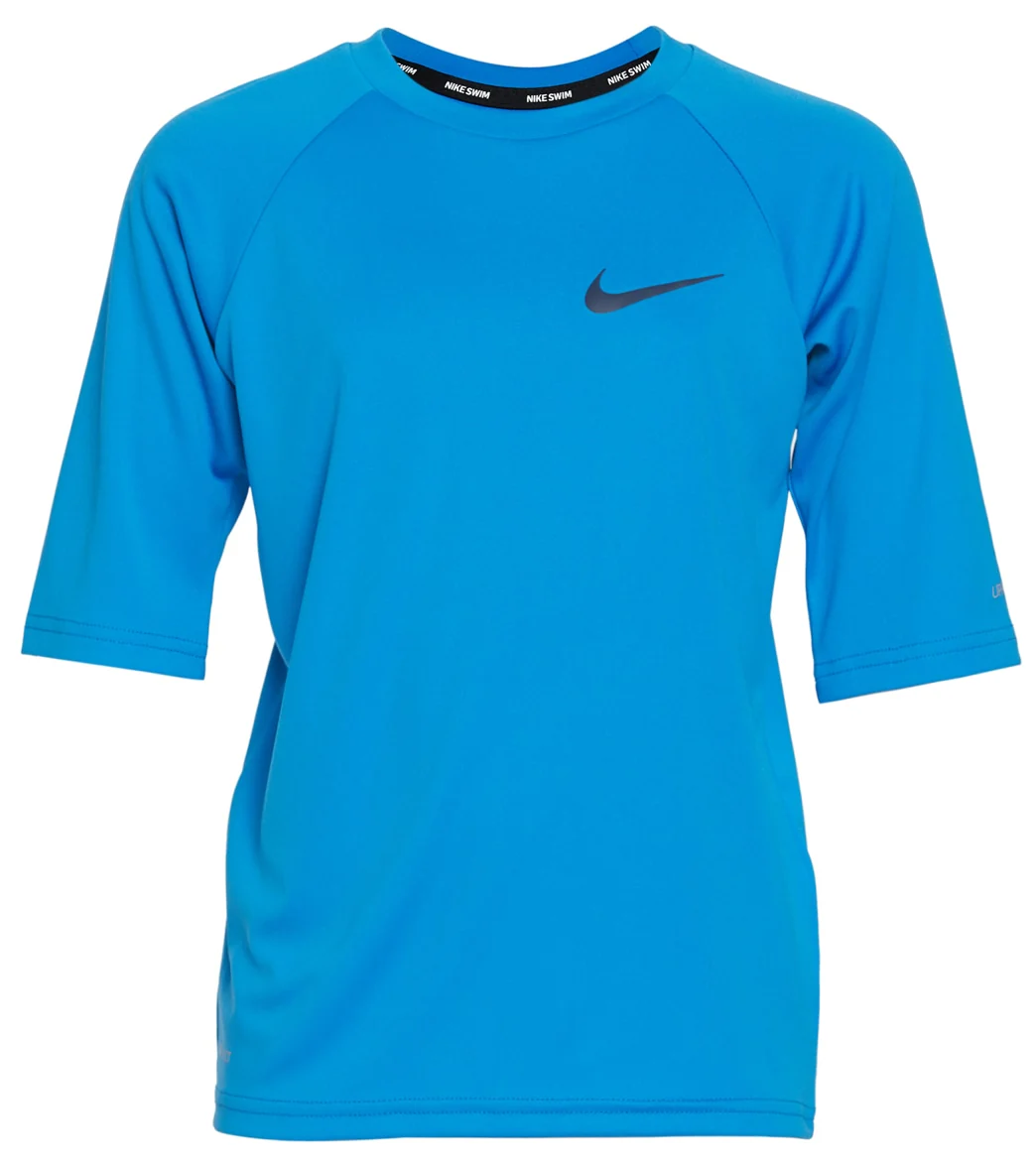 Nike Boys' Block Logo Short Sleeve Hydroguard (Big Kid) - Image 12