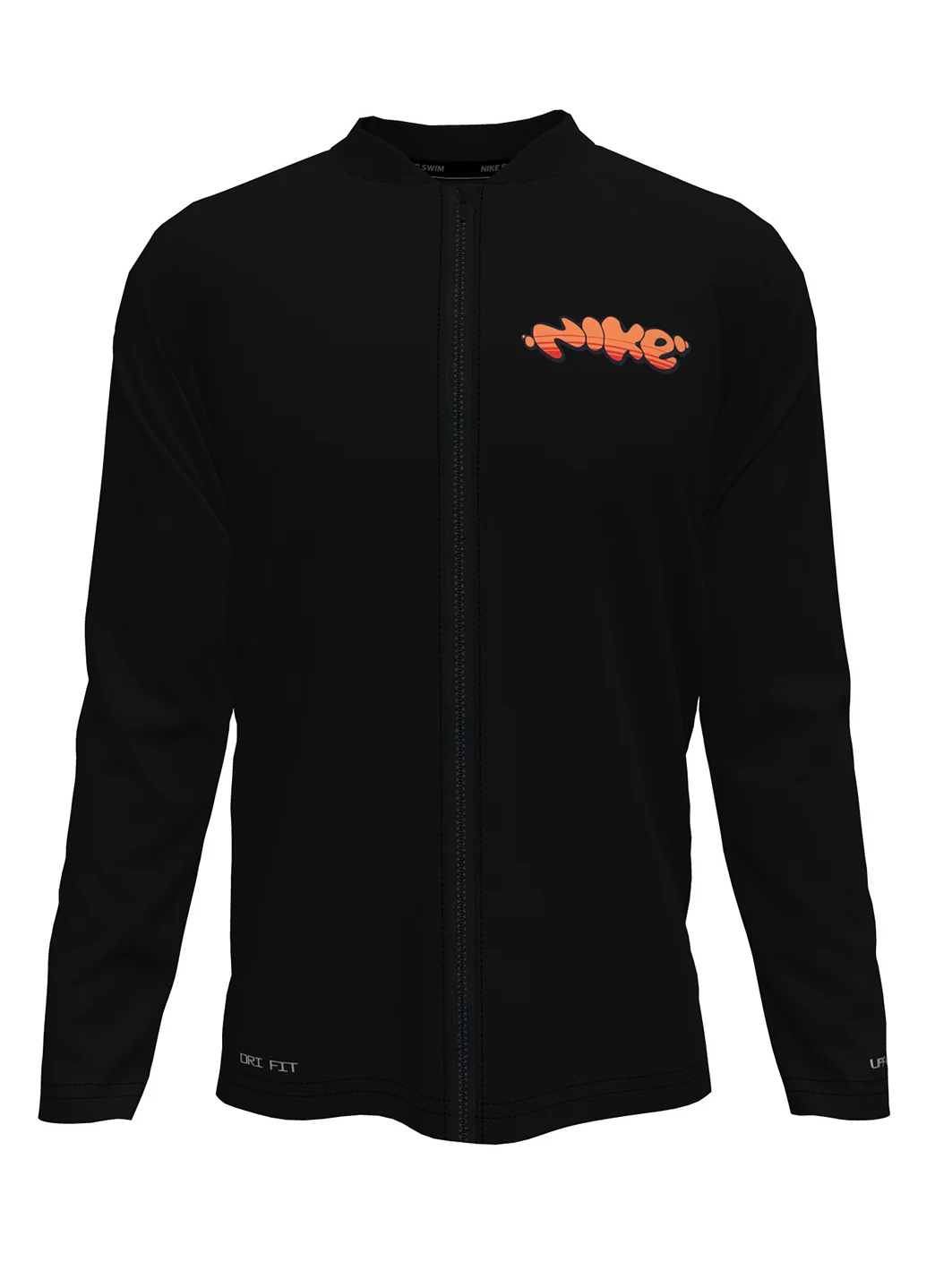 Nike Boys' Bubble Zip Long Sleeve Hydro Rash Guard (Big Kid) - Image 6