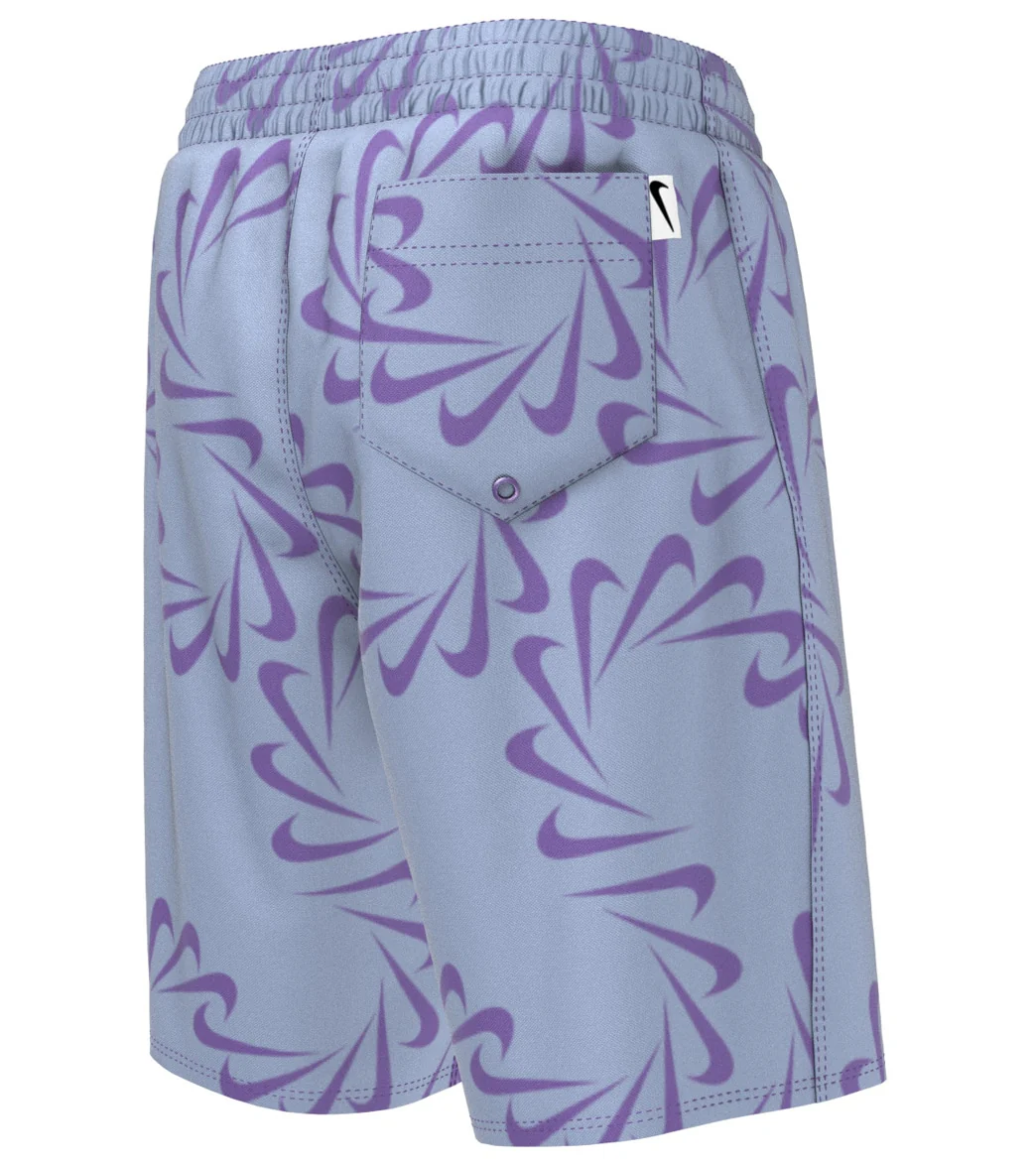 Nike Boys Mini Me Swoosh Line Swim Trunks (Big Kid) - Image 17