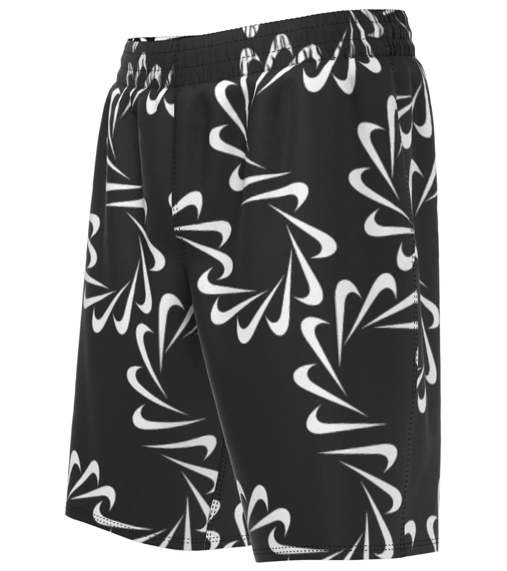 Nike Boys Mini Me Swoosh Line Swim Trunks (Big Kid) - Image 5