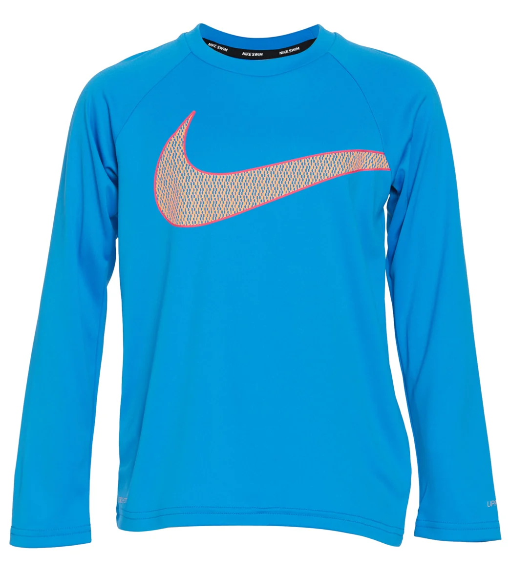 Nike Boys' Swoosh Long Sleeve Hydroguard (Big Kid) - Image 5