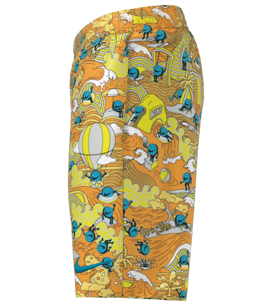 Nike Boys' Tie Dye Swoosh Swim Trunks (Big Kid) - Image 2