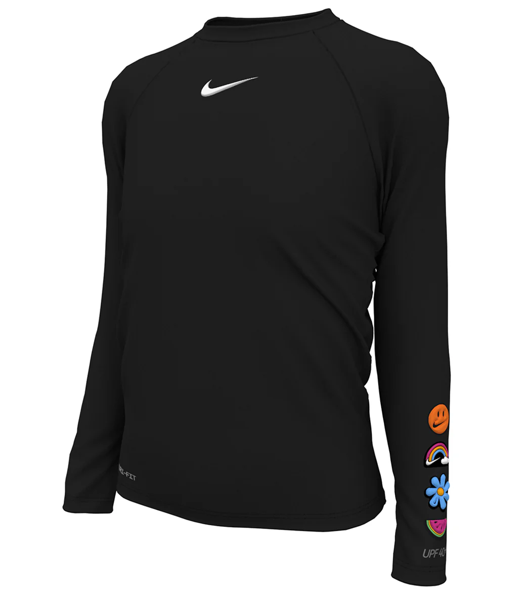 Nike Girls' Charms Long Sleeve Hydroguard (Big Kid) - Image 33