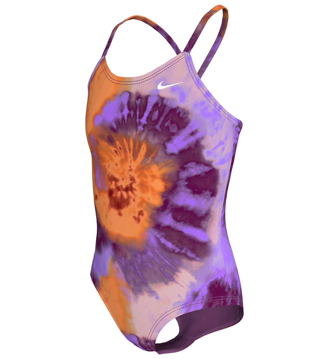 Nike Girls' Crossback One Piece Swimsuit (Big Kid) - Image 9