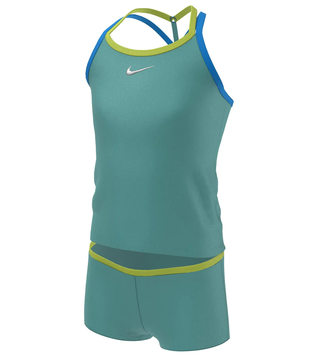 Nike Girls' Essential T-Crossback Two Piece Tankini Set (Big Kid) - Image 14