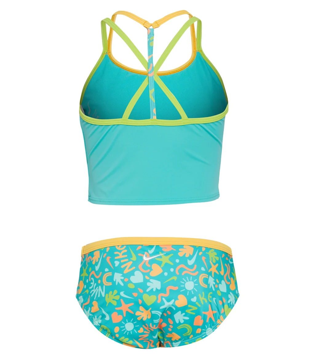 Nike Girls' Fun Forest T-Crossback Two Piece Midkini Set(Big Kid) - Image 6