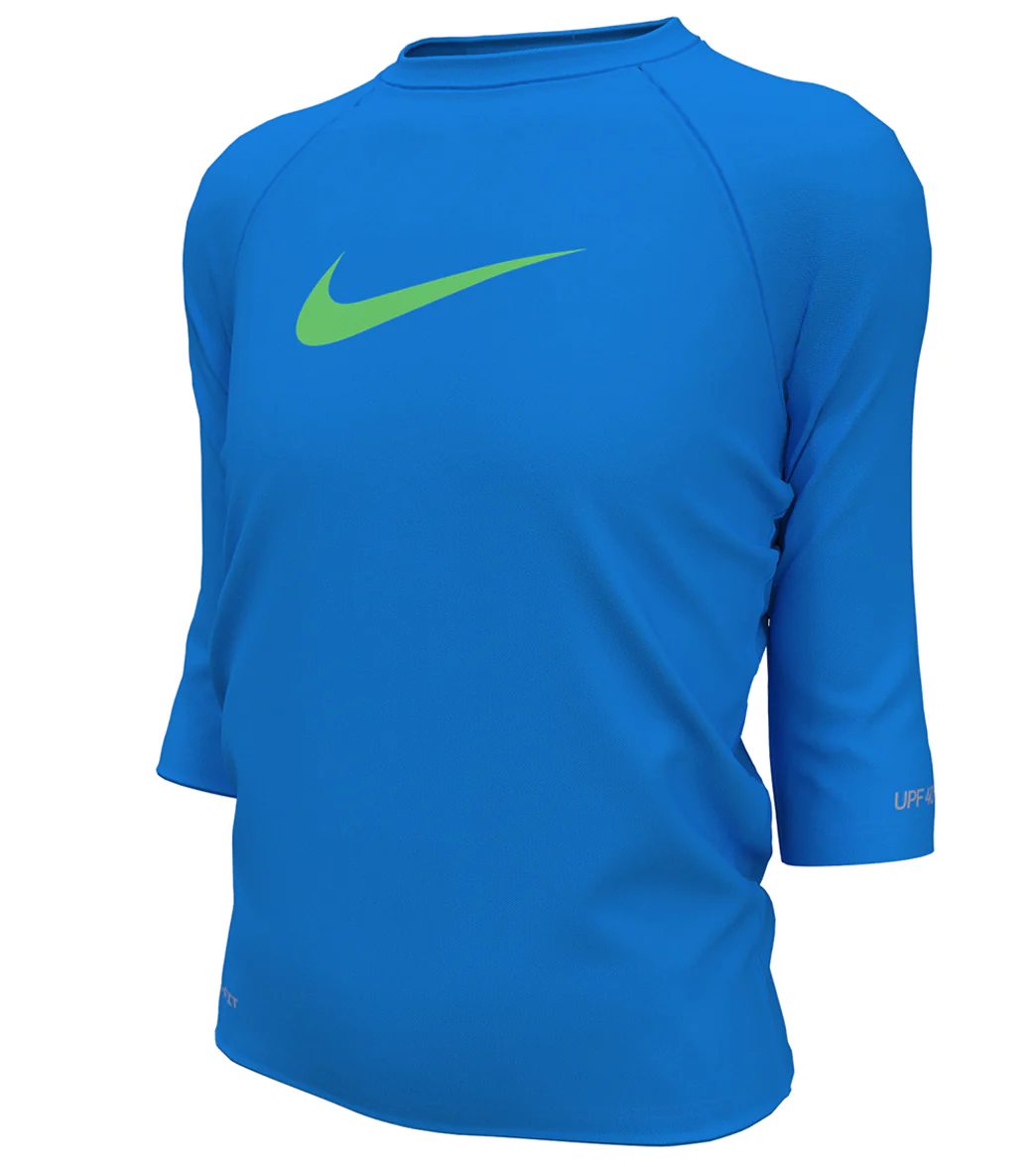 Nike Girls' Logo Short Sleeve Hydroguard (Big Kid) - Image 5