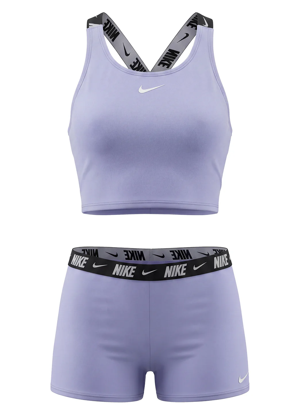 Nike Girls' Logo Tape Crossback Two Piece Midkini Set (Big Kid) - Image 3