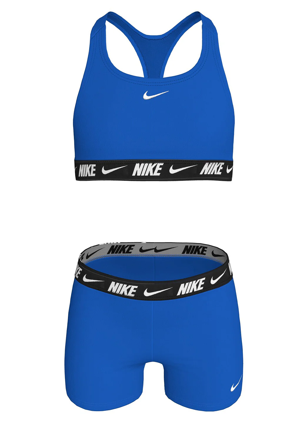 Nike Girls' Logo Tape Racerback Two Piece Bikini Short Set (Big Kid) - Image 13