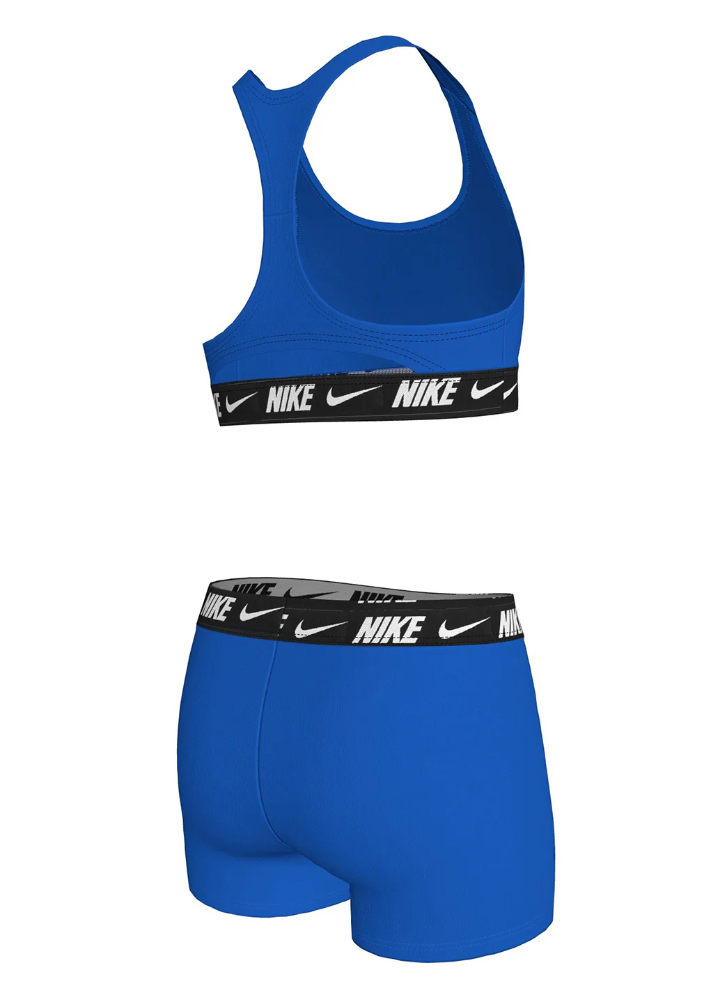 Nike Girls' Logo Tape Racerback Two Piece Bikini Short Set (Big Kid) - Image 15