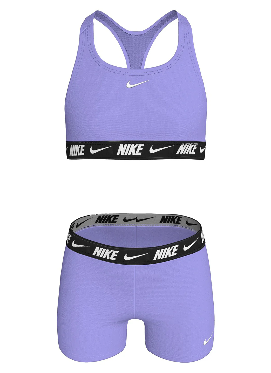 Nike Girls' Logo Tape Racerback Two Piece Bikini Short Set (Big Kid) - Image 18