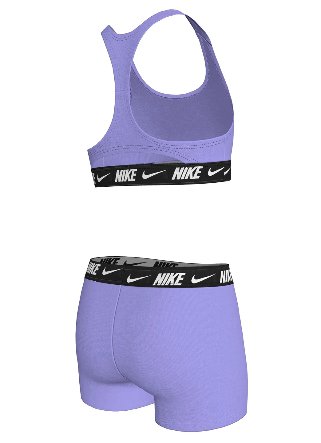 Nike Girls' Logo Tape Racerback Two Piece Bikini Short Set (Big Kid) - Image 20