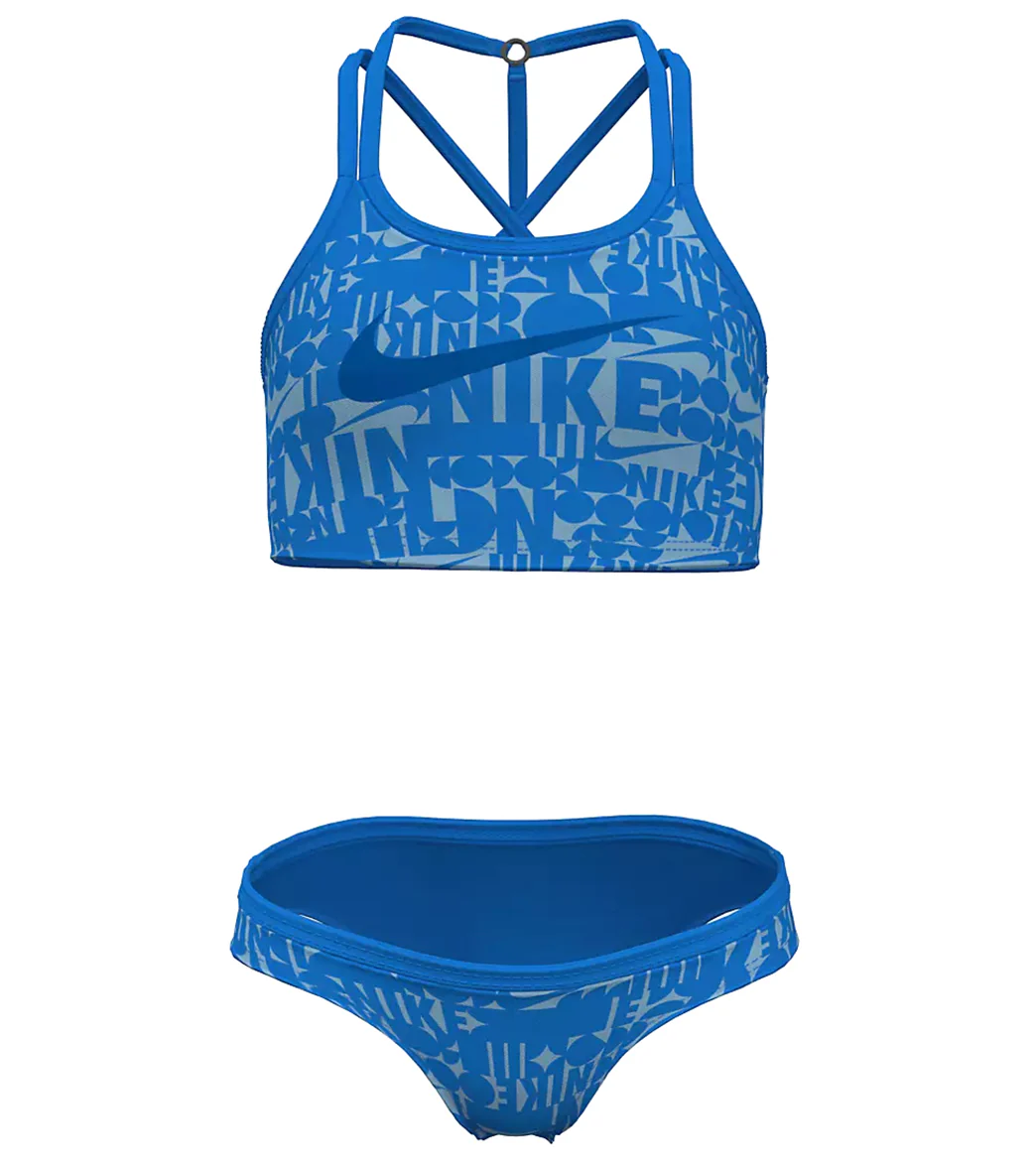 Nike Girls' Retro Flow T-Crossback Midkini Set (Big Kid) - Image 11