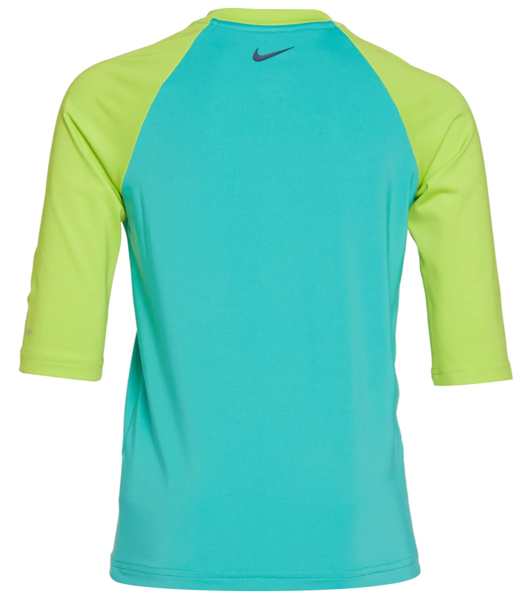 Nike Girls' Script Logo Half Sleeve Hydroguard (Big Kid) - Image 6