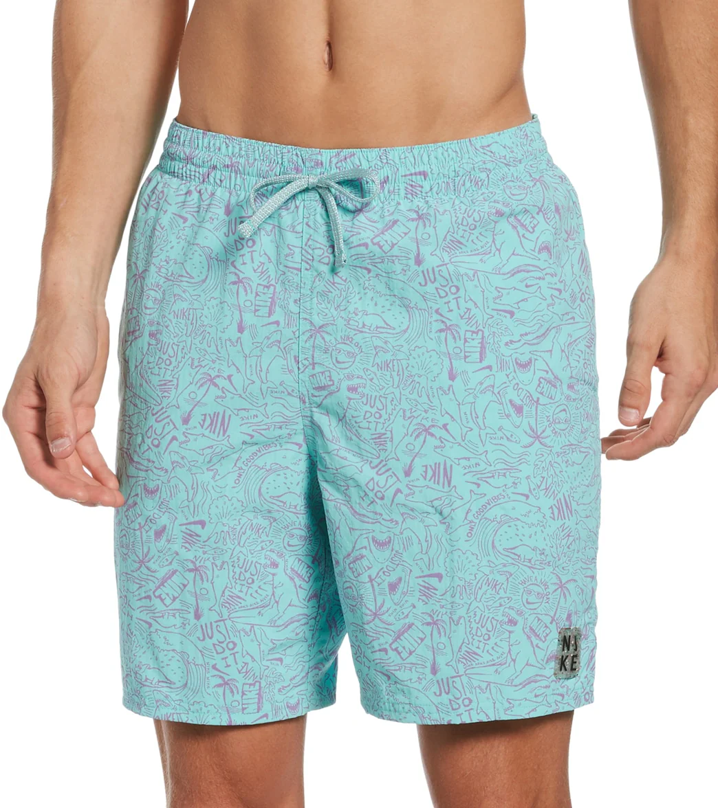 Nike Men's 18" Shark Swim Trunks