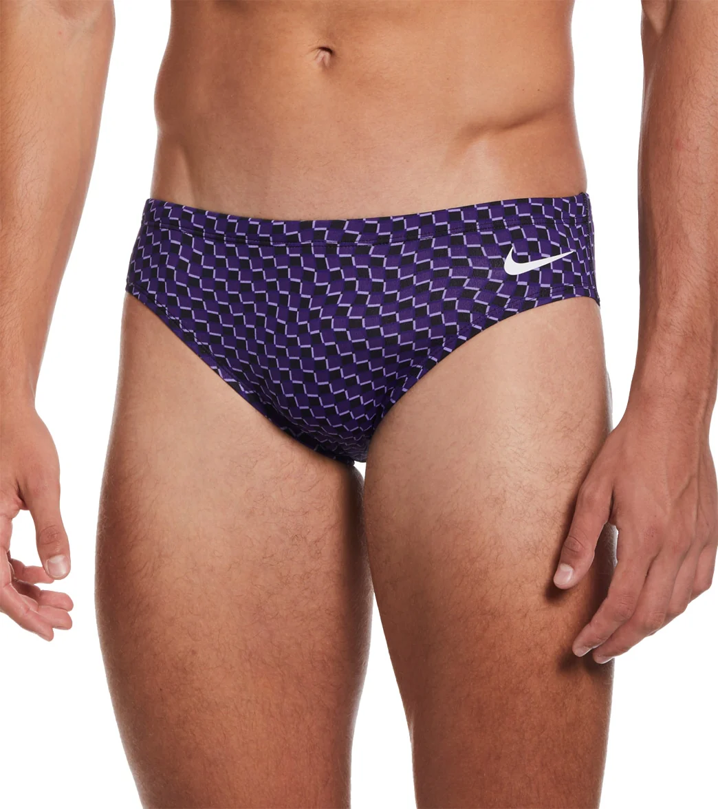 Nike Men's Drippy Check Brief Swimsuit - Image 21