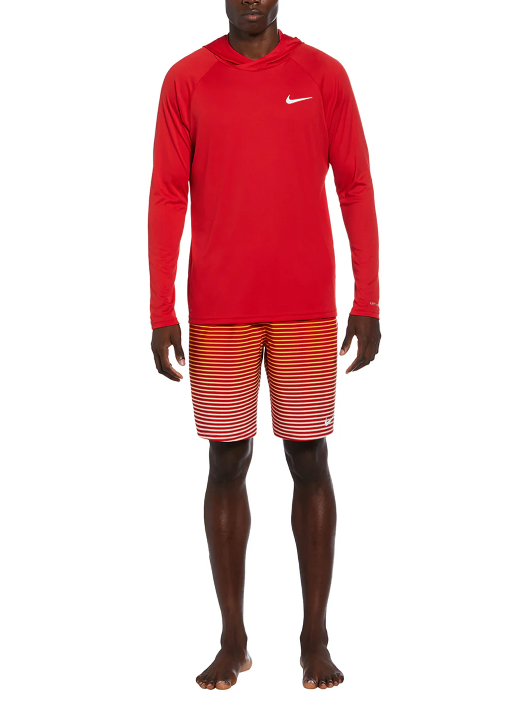 Nike Men's Essential Long Sleeve Hooded Hydroguard Swim Shirt - Image 39