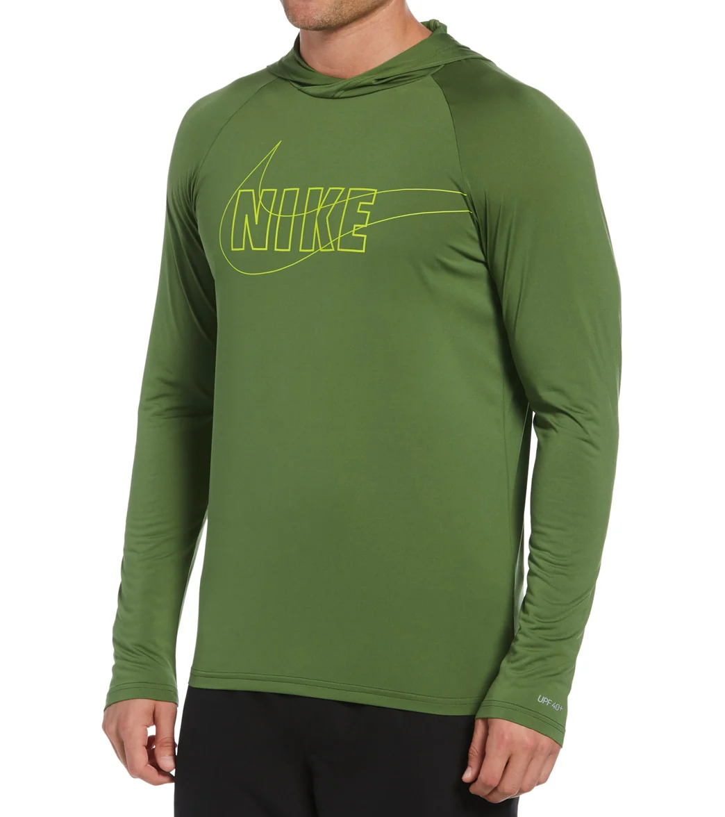 Nike Men's Outline Logo Long Sleeve Hooded Hydroguard - Image 4