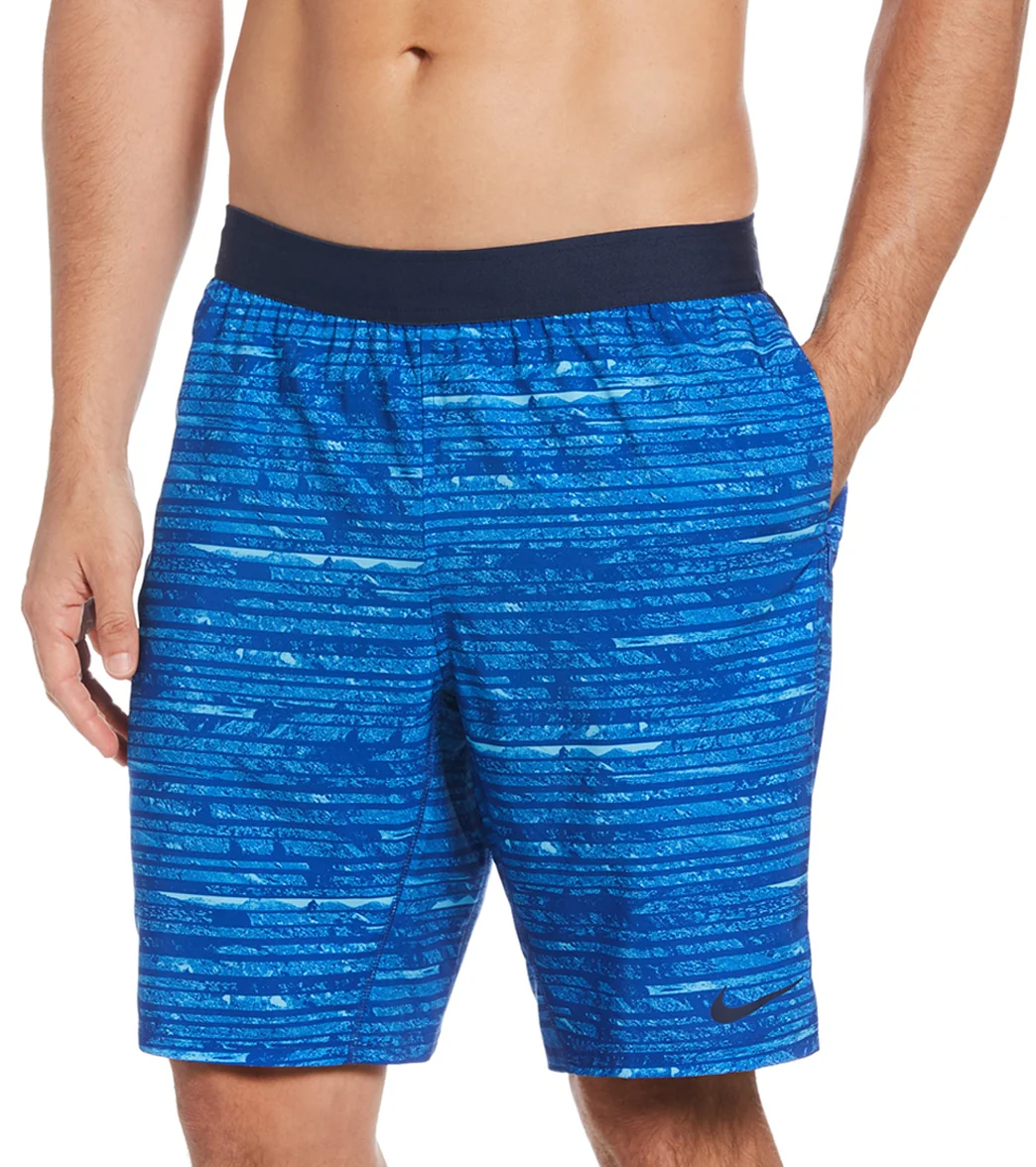 Nike Men's Oxidized Stripe LAP 9" Volley Swim Trunk