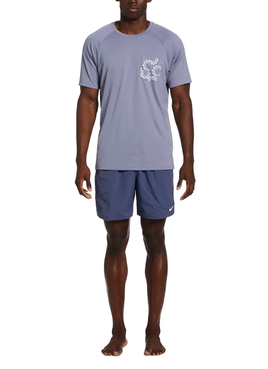 Nike Men's Swoosh Line Short Sleeve Rash Guard - Image 3