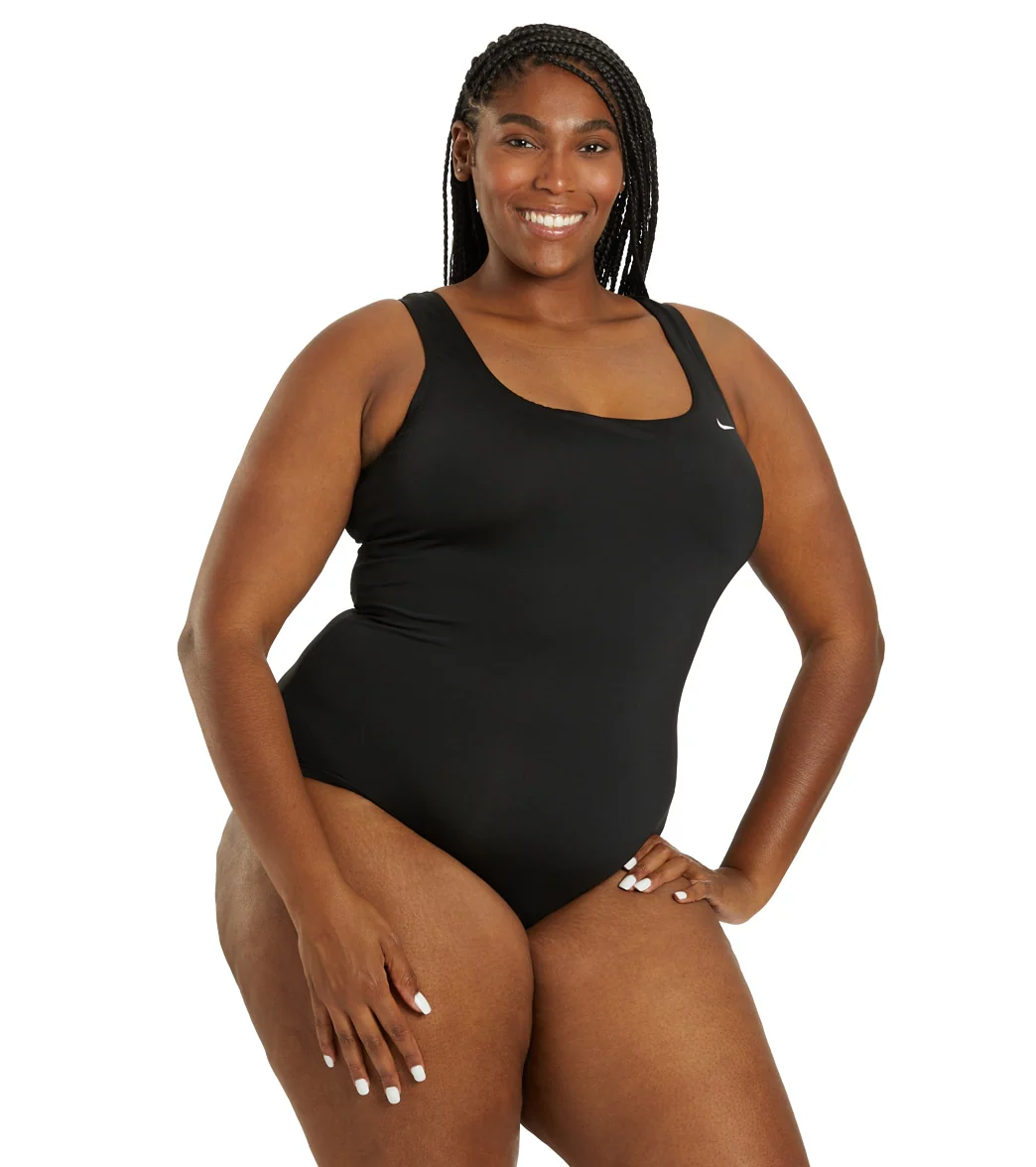 Nike Plus Size Chlorine Resistant Essential One Piece Swimsuit - Image 2