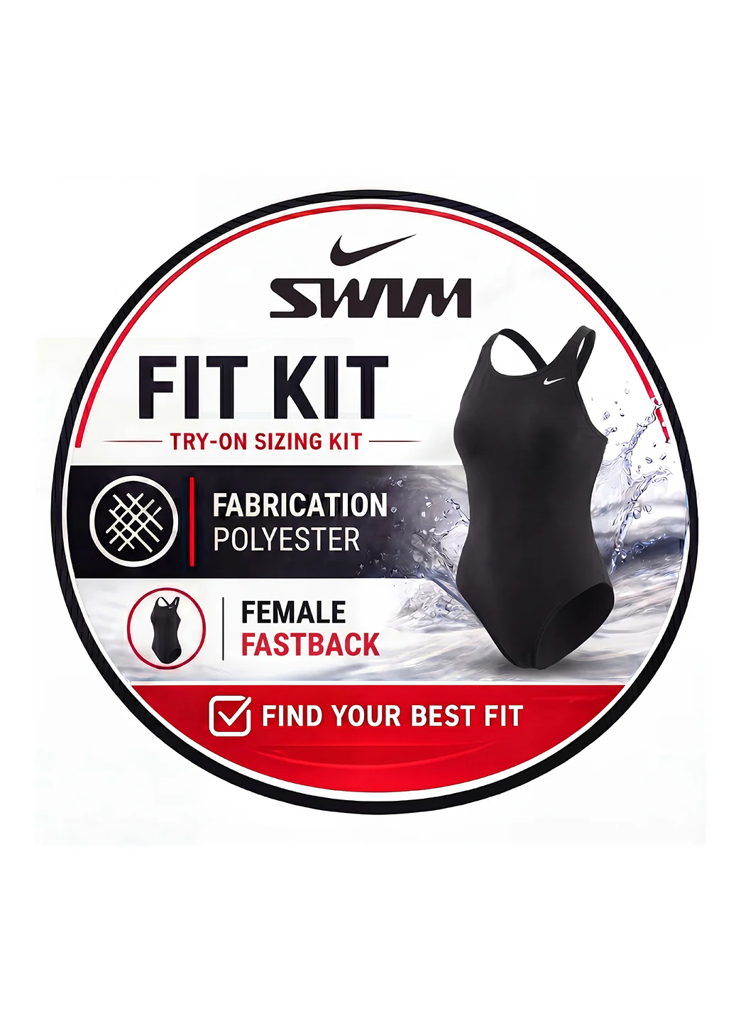 Nike Poly Fit Kit HydraStrong Fastback One Piece Swimsuit
